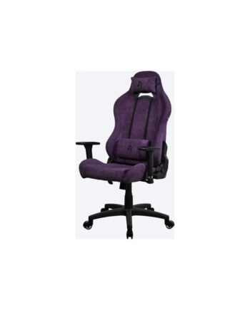 Arozzi Torretta Soft Fabric Purple Kontor Stol Blødt Stof Op Til 120 Kg