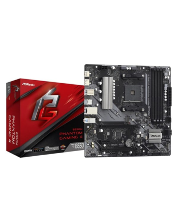 Asrock B550m Phantom Gaming   Bundkort Amd B550 Amd Am4 Socket Ddr4 Ram Micro-atx