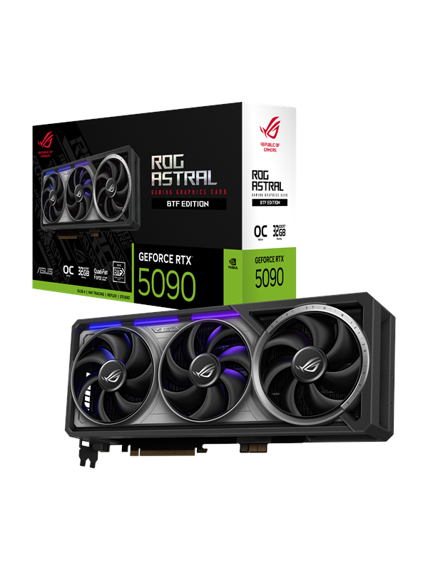 Asus Geforce Rtx 5090 Rog Astral Btf Oc 32gb Gddr7 Ram Grafikkort