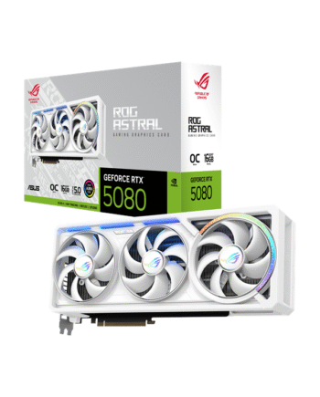 Asus Geforce Rtx 5080 Rog Astral White Oc 16gb Gddr7 Ram Grafikkort