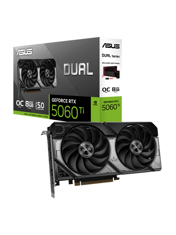 Asus Geforce Rtx 5060 Ti Dual Oc 8gb Gddr7 Ram Grafikkort