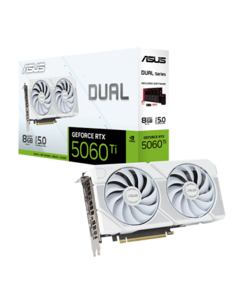 Asus Geforce Rtx 5060 Ti Dual White 8gb Gddr7 Ram Grafikkort