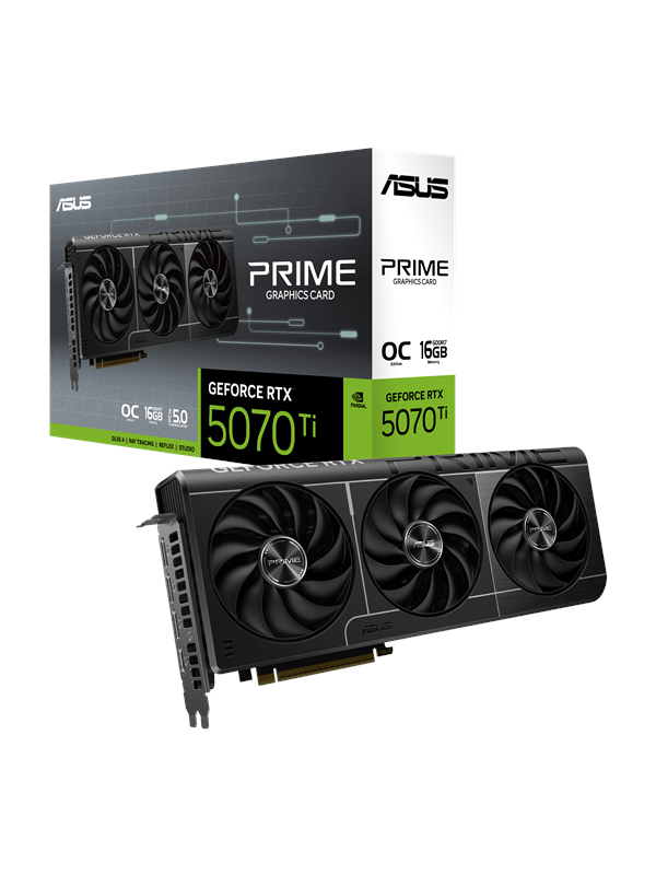 Asus Geforce Rtx 5070 Ti Prime Oc 16gb Gddr7 Ram Grafikkort