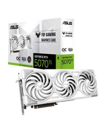 Asus Geforce Rtx 5070 Ti Tuf White Oc 16gb Gddr7 Ram Grafikkort