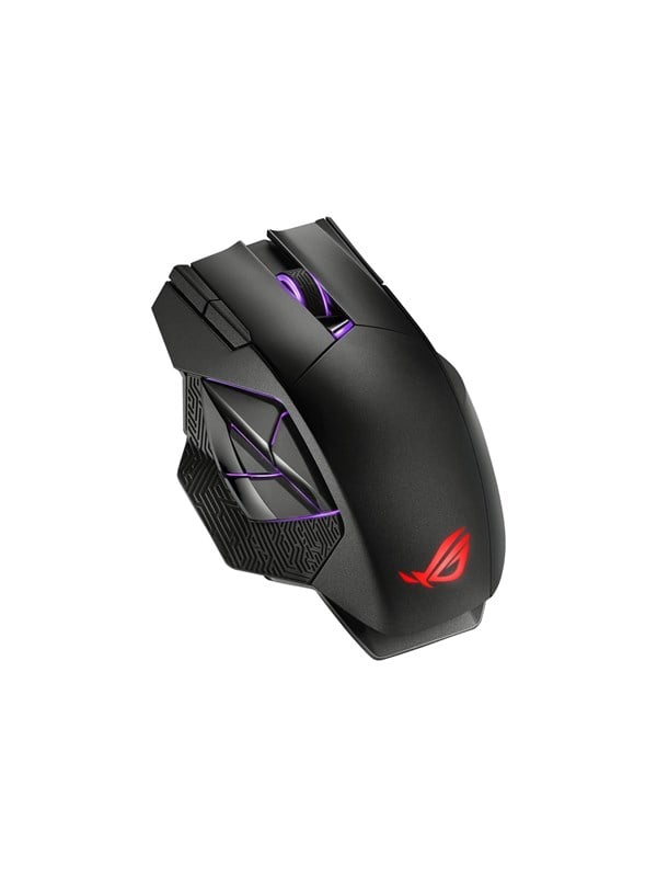 Asus Rog Spatha Gaming Mus Optisk 12 Knapper Sort Med Rgb Lys