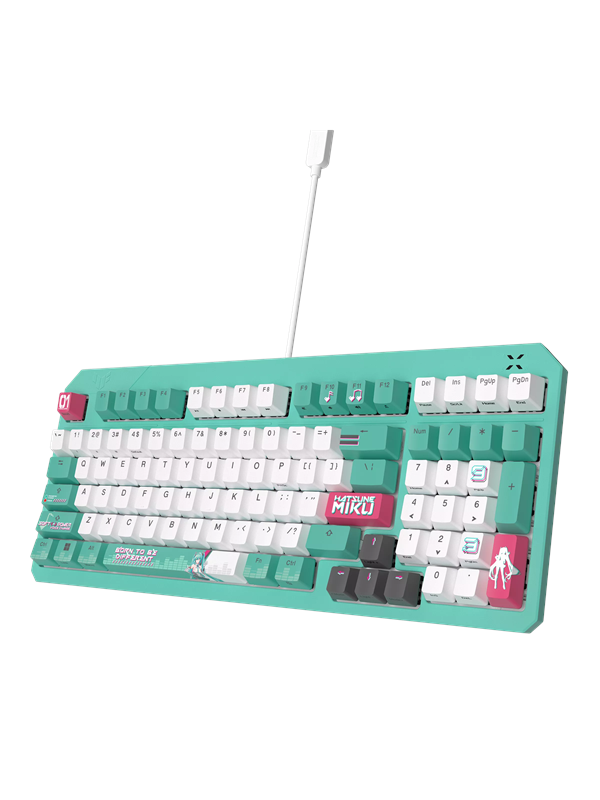 Asus Tuf Gaming K3 Gen Ii Hatsune Miku Edition Gaming Tastatur Nordisk Grøn
