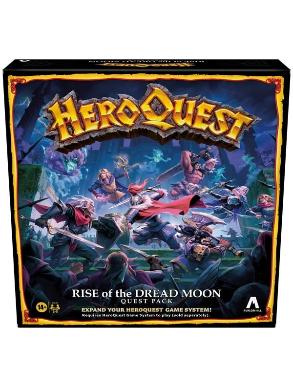 Avalon Hill Heroquest Rise Of The Dread Moon Quest Pack Requires Heroquest Game System To Play English