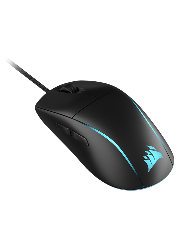 Corsair M75 Lightweight Rgb Gaming Mus Optisk Knapper Sort Med Rgb Lys