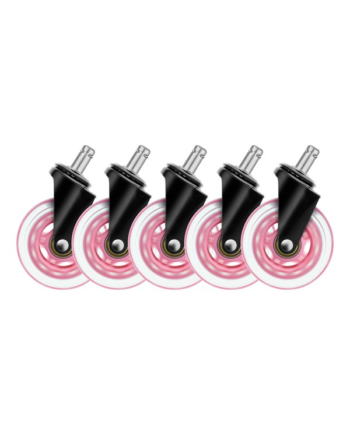 Deltaco   Quot  Universal Rubber Caster Pink