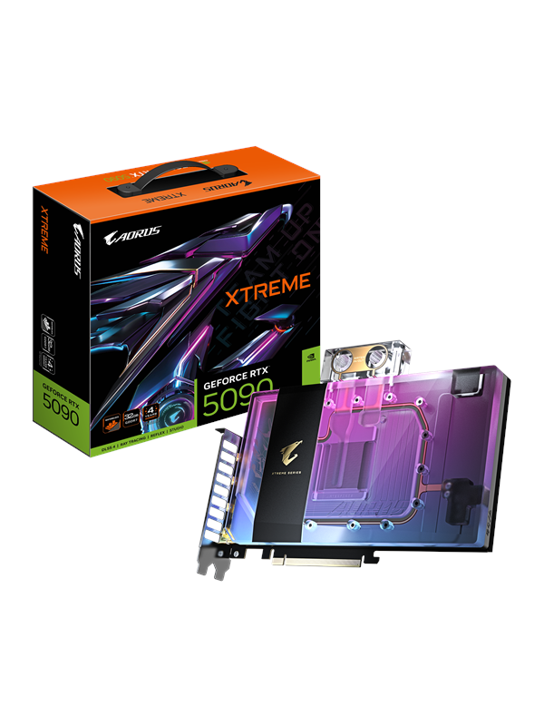 Gigabyte Geforce Rtx 5090 Aorus Xtreme Waterforce Wb 32gb Gddr7 Ram Grafikkort