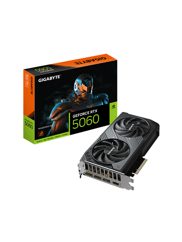 Gigabyte Geforce Rtx 5060 Windforce 8gb Gddr7 Ram Grafikkort