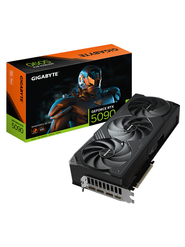 Gigabyte Geforce Rtx 5090 Windforce Oc 32gb Gddr7 Ram Grafikkort
