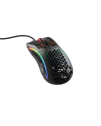 Glorious Model   Matte Black Gaming Mus Optisk   Knapper Sort Med Rgb Lys