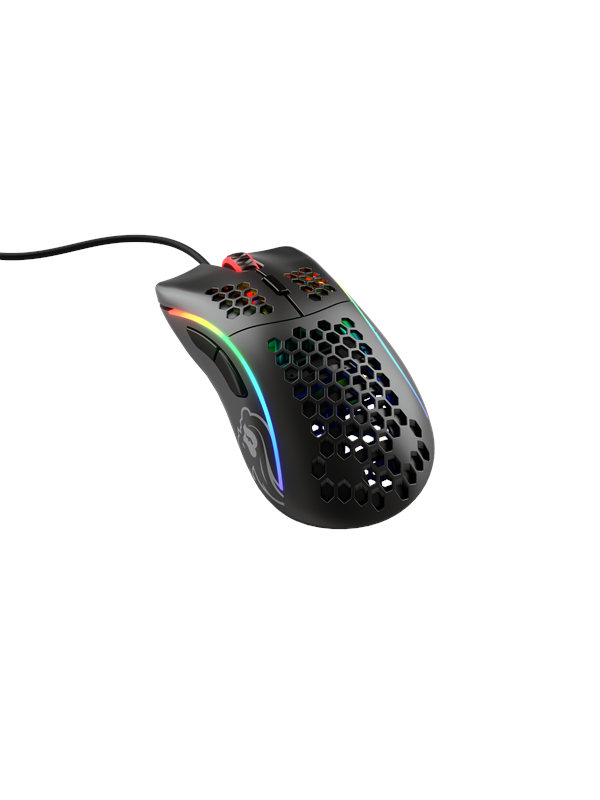 Glorious Model Matte Black Gaming Mus Optisk Knapper Sort Med Rgb Lys