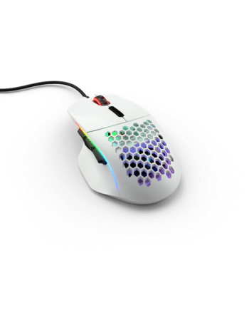 Glorious Model   White Gaming Mus Optisk   Knapper Hvid Med Rgb-led Lys