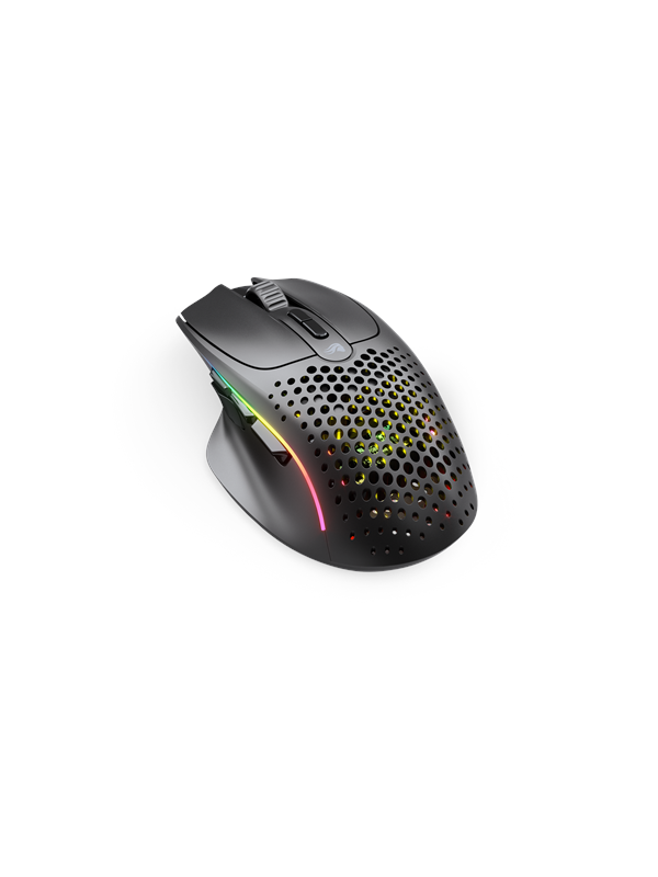 Glorious Model Wireless Matte Black Gaming Mus Optisk Knapper Sort Med Rgb Lys