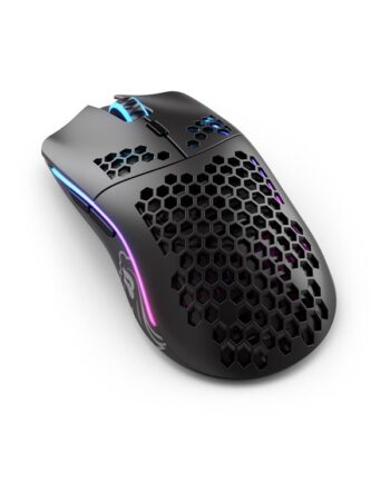Glorious Model   Wireless Matte Black Gaming Mus Optisk   Knapper Sort Med Rgb Lys