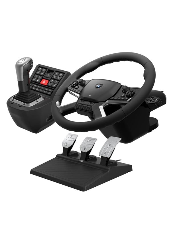 Hori Force Feedback Truck Control System Kablet Rat Gamepad Og Pedal-sæt Pc Wired Wheel Gamepad And Pedals Set Pc