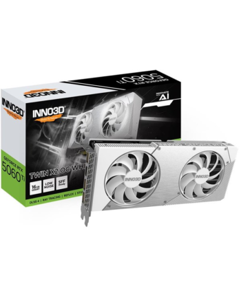 Inno3d Geforce Rtx 5060 Ti Twin X2 Oc White 16gb Gddr7 Ram Grafikkort
