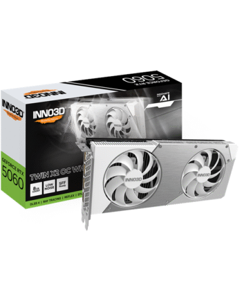 Inno3d Geforce Rtx 5060 Twin X2 Oc White 8gb Gddr7 Ram Grafikkort