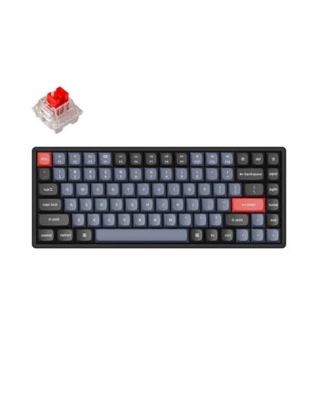Keychron K2 Pro Qmk Via Rgb Hot Swap Pro Red Gaming Tastatur Uden Numpad Nordisk Sort
