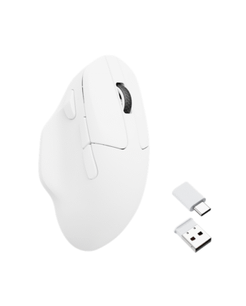 Keychron M7 1k Hz Gaming Mus Optisk   Knapper Hvid