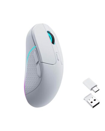 Keychron M3 Rgb Light 79g Wireless 1k Gaming Mus Optisk   Knapper Hvid Med Rgb-led Lys