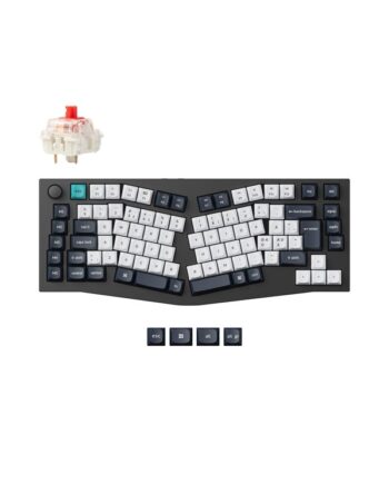 Keychron Q10 Max 75   Alice Layout  Gateron Jupiter Red Gaming Tastatur Uden Numpad Nordisk Sort