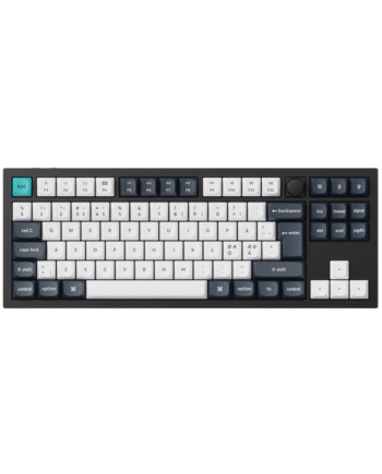 Keychron Q3 Max 80  Knob Wireless Tri-mode Qmk Via Gateron Jupiter Brown Nd Gaming Tastatur Uden Numpad Nordisk Sort