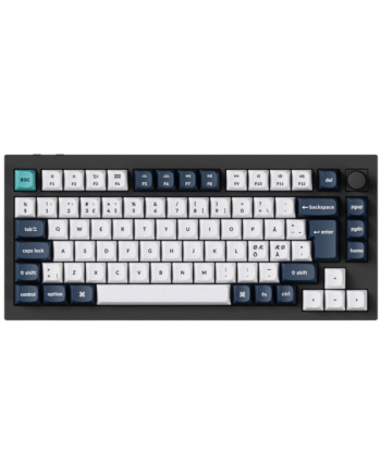 Keychron Q1 Max 75  Knob Wireless Tri-mode Qmk Via Gateron Jupiter Red Nd Gaming Tastatur Uden Numpad Nordisk Sort