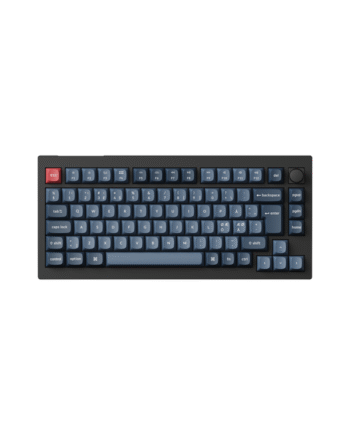 Keychron V1 Max Qmk Via Wireless Rgb Hot Swap Jupiter Banana Carbon Black Gaming Tastatur Uden Numpad Nordisk Sort