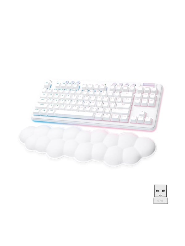 Logitech G715 Gx Brown Nd Aurora Collection Gaming Tastatur Nordisk Hvid