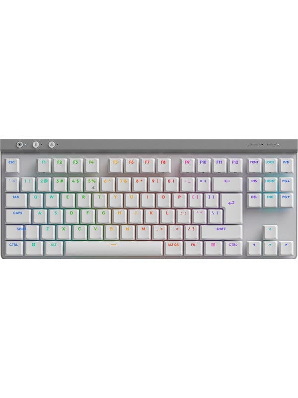 Logitech G515 Lightspeed Tkl Tactile Gaming Tastatur Uden Numpad Amerikansk Engelsk Hvid