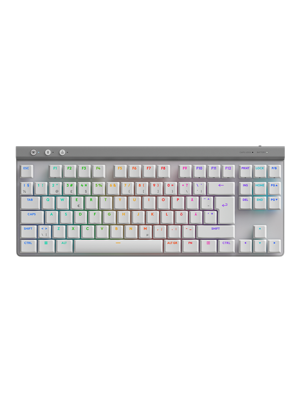 Logitech G515 Lightspeed Tkl Tactile Gaming Tastatur Uden Numpad Nordisk Hvid