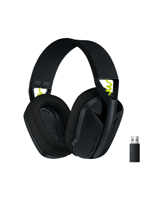Logitech G435 Lightspeed Trådløst Gaming Headset Sort