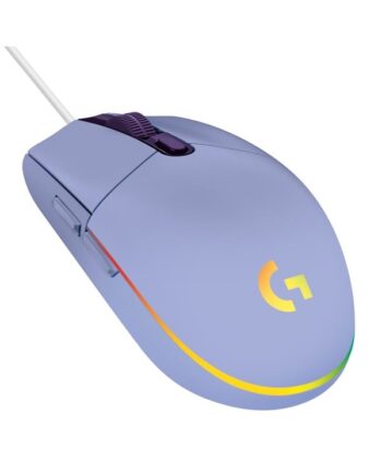 Logitech G203 Lightsync Lilac Gaming Mus Optisk   Knapper Lilla Med Rgb