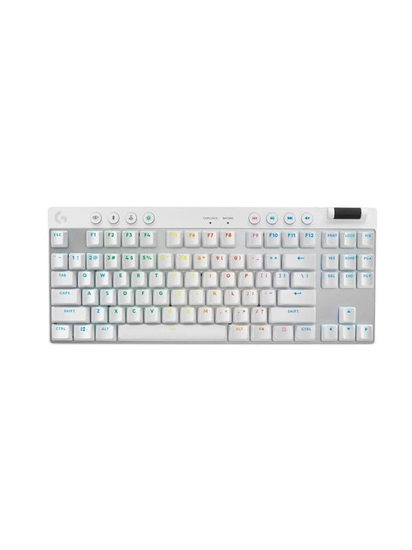 Logitech Pro Tkl Logitech Gx Brown Tactile Tactile Gaming Tastatur Uden Numpad Engelsk Uk Hvid