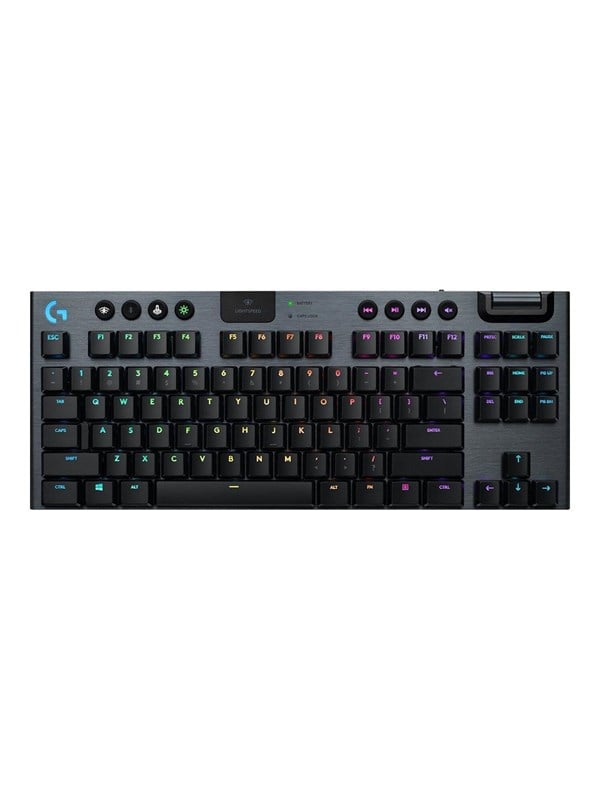Logitech G915 Tkl Lightspeed Wireless Gl Linear Gaming Tastatur Uden Numpad Nordisk Sort