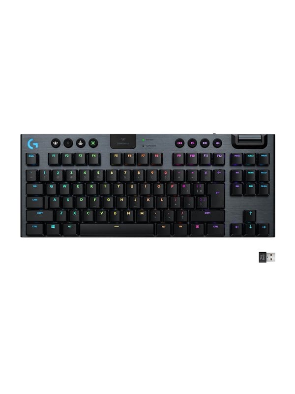 Logitech G915 Tkl Lightspeed Wireless Gl Tactile Gaming Tastatur Uden Numpad Nordisk Sort