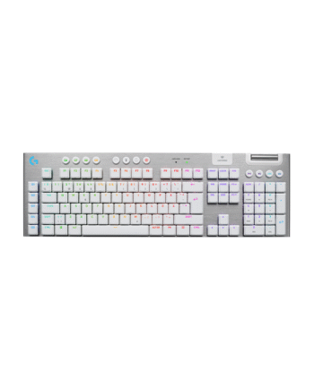 Logitech G915   Lightspeed Tactile 100  Gaming Tastatur Nordisk Hvid