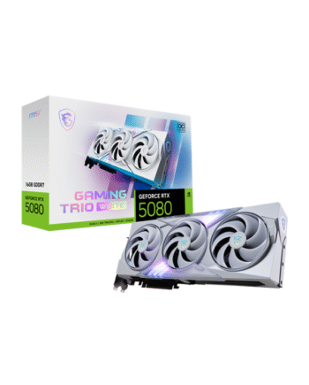 Msi Geforce Rtx 5080 Gaming Trio Oc White 16gb Gddr7 Ram Grafikkort