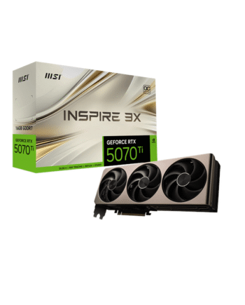 Msi Geforce Rtx 5070 Ti Inspire 3x Oc 16gb Gddr7 Ram Grafikkort