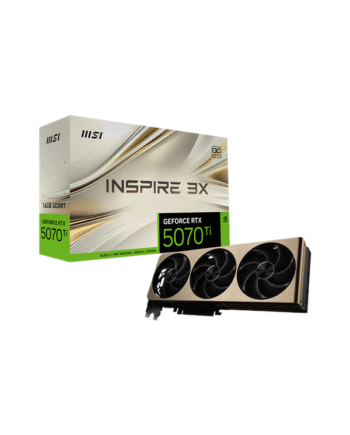 Msi Geforce Rtx 5070 Ti Inspire 3x Oc Plus 16gb Gddr7 Ram Grafikkort