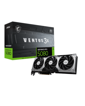Msi Geforce Rtx 5080 Ventus 3x Oc 16gb Gddr7 Ram Grafikkort