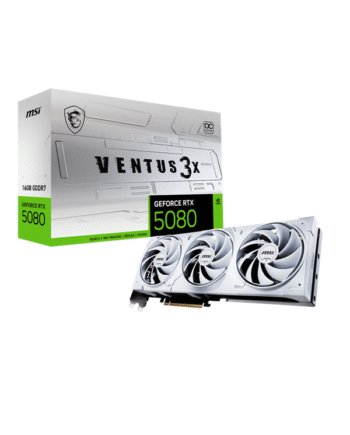 Msi Geforce Rtx 5080 Ventus 3x Oc White 16gb Gddr7 Ram Grafikkort