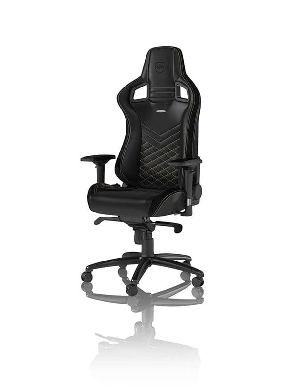 Noblechairs Epic Series Black Gold Gamer Stol Sort Guld Pu Læder Op Til 120 Kg