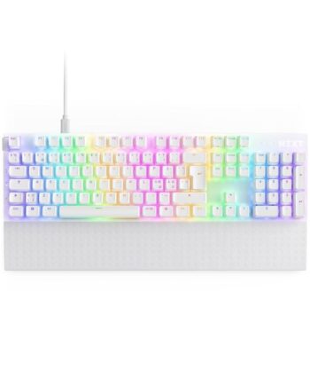 Nzxt Function   Full Size Optical Switch Gaming Tastatur Nordisk Hvid