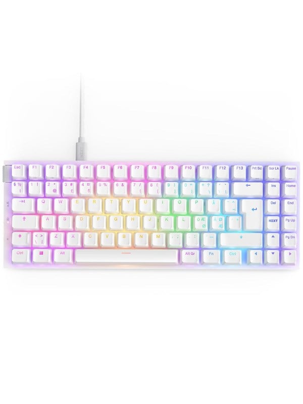 Nzxt Function Minitkl Optical Switch Gaming Tastatur Uden Numpad Nordisk Hvid