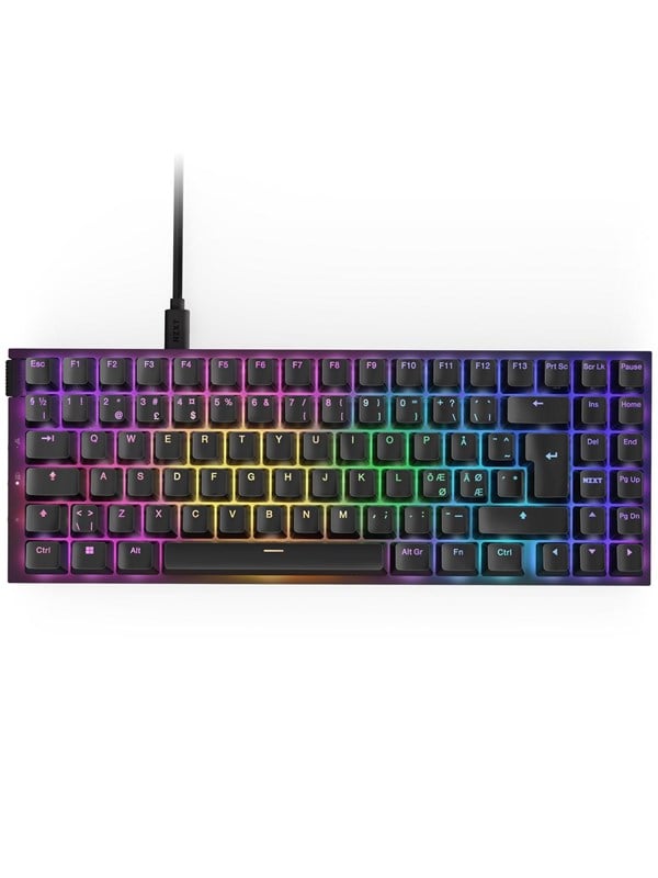 Nzxt Function Minitkl Optical Switch Gaming Tastatur Uden Numpad Nordisk Sort
