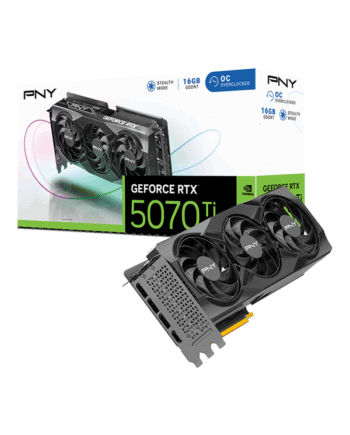 Pny Geforce Rtx 5070 Ti Triple Fan Oc 16gb Gddr7 Ram Grafikkort